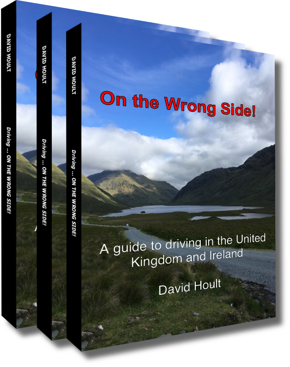 Picture of the book cover showing driving over a remote pass in Ireland.